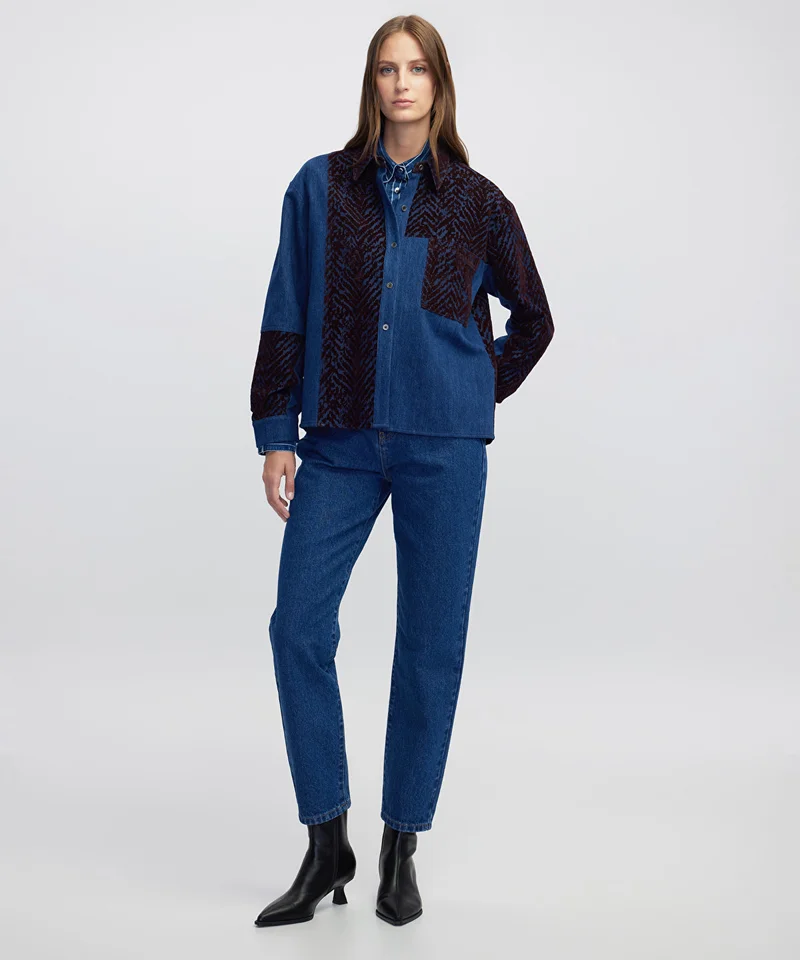 ابيكول Mixed Media Shirt